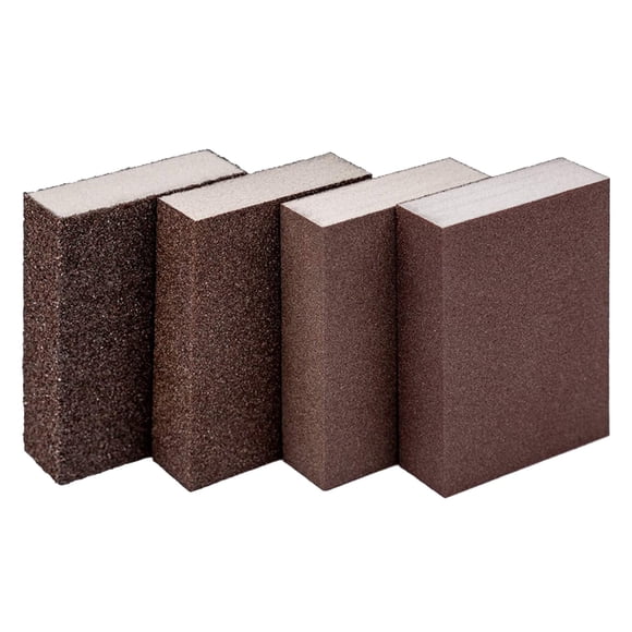 JJKBVCLO Lot de 4 Éponges de Ponçage Assortiment de Ponçage Lavable et Réutilisable Éponges de Ponçage Polissage Résistantes à l'Usure Ultrafines pour Meubles