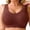 Brick Red, variant on Plus Size Seamless Lace Trim Comfort Bra Full Coverage Everyday Basic Underwire T Shirt Support for Home and Casual Wear