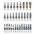 thumbnail image 4 of Cqxid Tool Bag Under $30 42 In 1 Screwdriver Set 42 In 1 Screwdriver T Handle Multi Function Repair Tool With Detachable Handle Diy Multi Purpose Screwdriver Repair Tool, 4 of 9