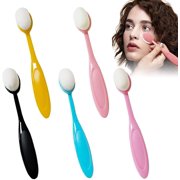 Set Of 5 Brushes, Make-Up Brush Set, Make Up Blending Brush, Make-Up Oval, Make-Up Brush Set, Colourful Make-Up Brush Set