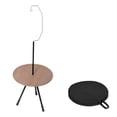 thumbnail image 2 of Jubipavy Table Ronde Pliante d'Extérieur en Aluminium Portable à Hauteur Réglable Table Basse de Camping, 2 of 7
