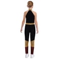 thumbnail image 2 of Freebily Kids Girls Shiny Metallic Gymnastic Unitard Sleeveless Bodysuit for Training and Performance Red 16, 2 of 6