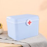 COFEST All-Purpose Portable Compact First Aid Kit for Minor Cuts, Scrapes, Sprains & Burns, Ideal for Home, Car, Travel, Camping and Outdoor Emergencies Blue