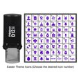thumbnail image 4 of Printtoo Personalized Easter Theme Icons Round Rubber Stamp Self Inking Stamper 12 mm-Red, 4 of 7