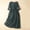 Green, variant on Linen Dress Women, Summer Long Maxi Dress with Embroidery, Loose Fit Casual Dress for Vacation and Wedding