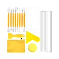thumbnail image 1 of jifeng Polymer Clay Cutter Tools Acrylic Clay Roller Acrylic Sheet with Shave, Handmade 15Pcs, 1 of 9