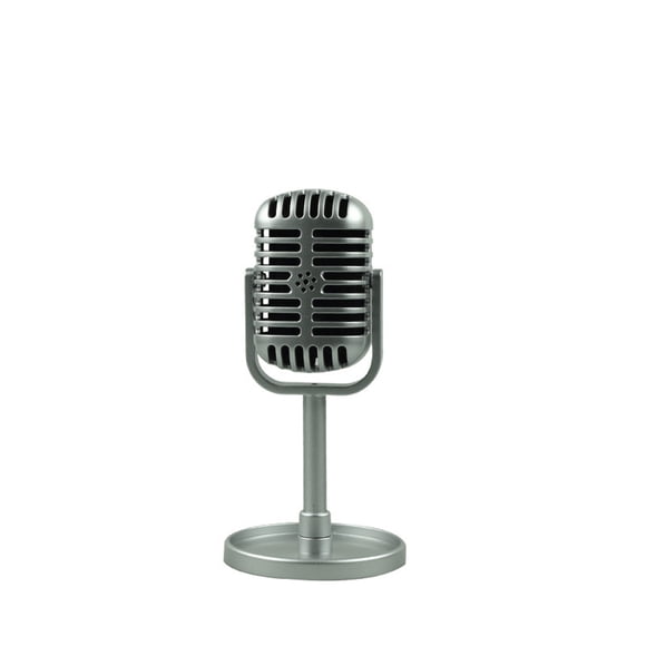 Simulation Props Vintage Mic Vocal Style Microphone Staged Photography Accessory