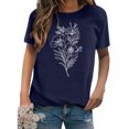 thumbnail image 2 of CEHVOM T-shirt à Manches Courtes à Imprimé pour Femmes, Mode, Hauts Décontractés Amples, Blouse, en Solde, 2 of 7