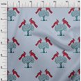 thumbnail image 2 of oneOone Viscose Chiffon Fabric Bird & Tree Block Decor Fabric Printed BTY 42 Inch Wide, 2 of 4