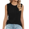 thumbnail image 1 of AherBiu Débardeur pour Femmes Ample Décontracté Sans Manches Col Rond Camisole Couleur Unie Tunique Confortable, 1 of 6