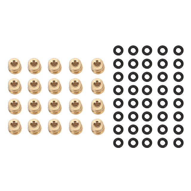 RC Ball Joint, Brass Abrasion Resistant 20 Pcs Light Weight RC Ball Head With Rubber O Ring For Remote Control Car