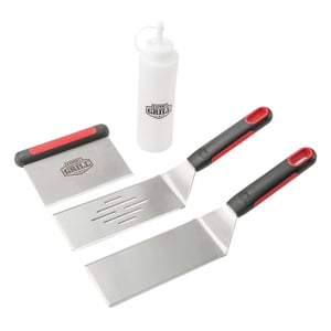 Expert Grill Grilling Accessoires BBQ Grill Jeu d'outils, 4 Pièces en acier inoxydable Grill trousse