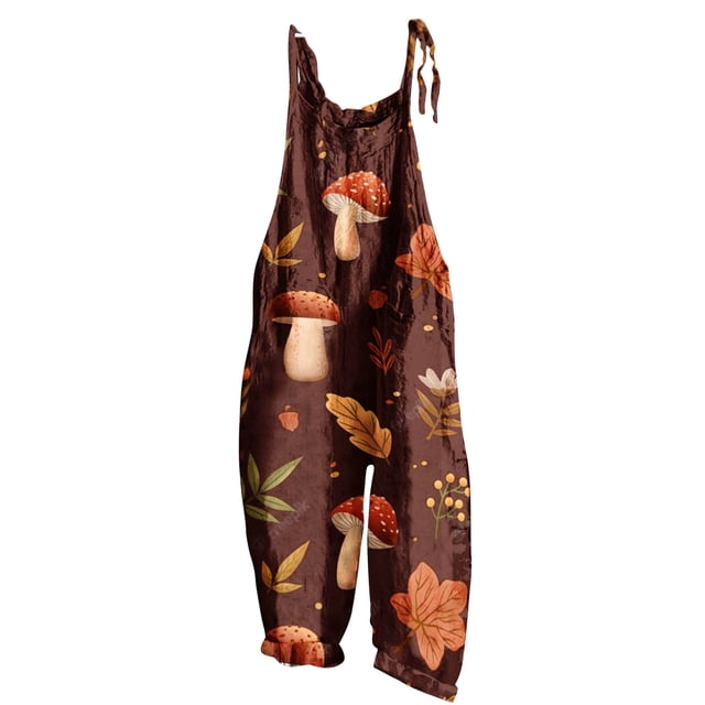 XZNGL Womens Rompers and Jumpsuits for Summer Women Ladies Printed Summer Sleeveless Backless Loose Long Playsuits Rompers Jumpsuit Long Sleeve Jumpsuit for Women Long Sleeve Romper for Women