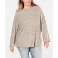thumbnail image 1 of Style & Co. Chandail à Rayures pour Femmes Grande Taille en Mélange de Lin, 1 of 2