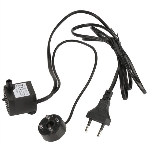 Ymiko Submersible Water Pump With LED Light Aquarium Pond Hydroponics Fountain