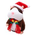 thumbnail image 2 of Interactive Talking Hamster Plush Toy, Walks and Repeats Sounds, Fun Educational Toy for Children, 2 of 9