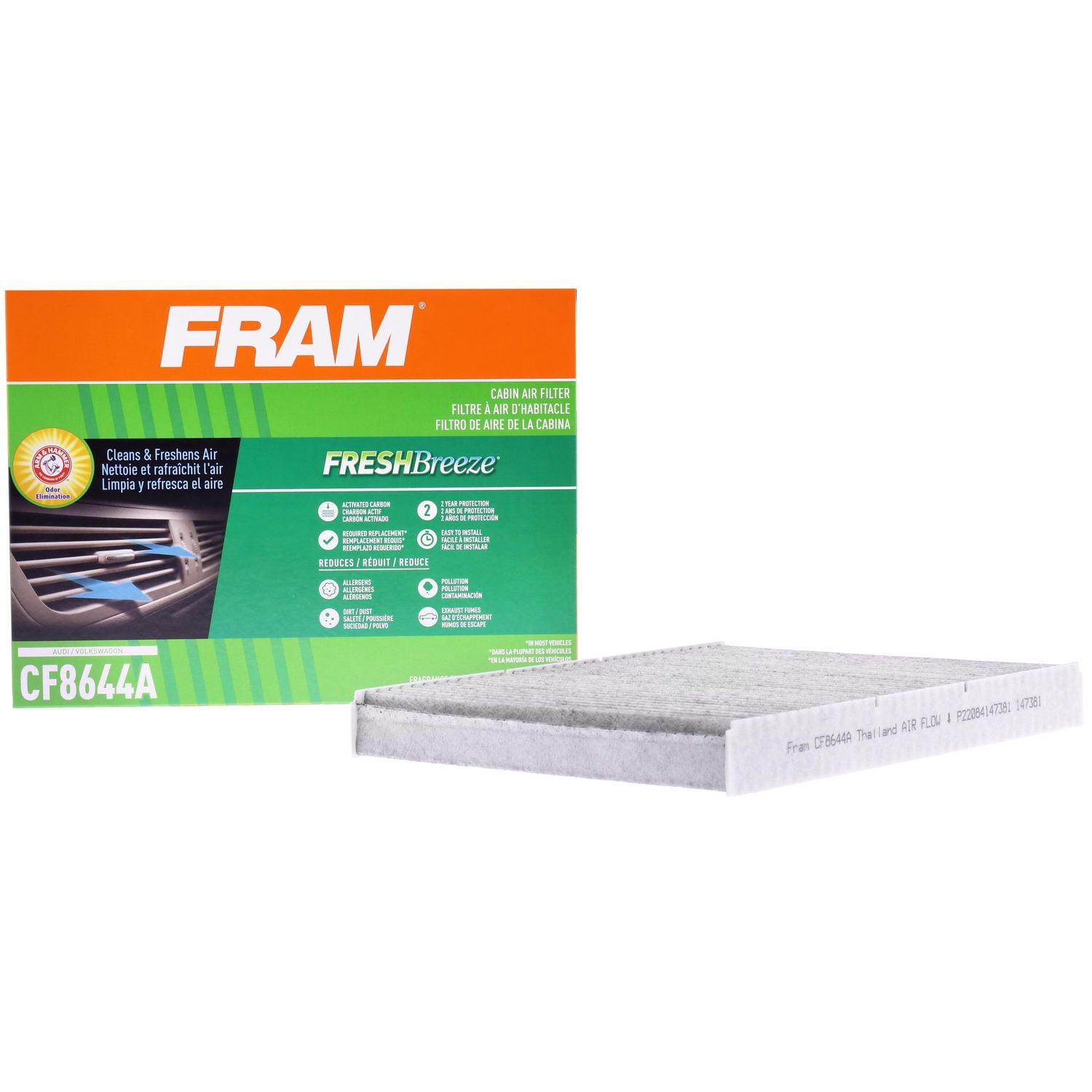 Filtre à air d’habitacle CF8644A Fresh Breeze de FRAM