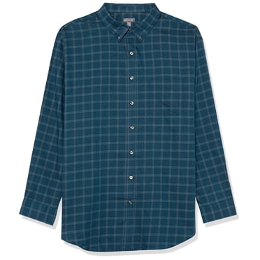 Van Heusen Men's Tall Wrinkle Free Long Sleeve Button Down Shirt, Turquoise Seabed, 2X-Large Big