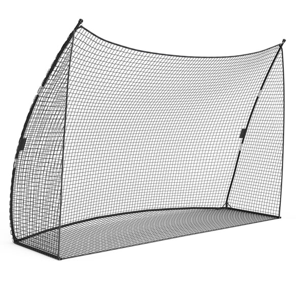 Filet d'Entraînement de Golf - Filet de Frappe Robuste 10 X 7 Pi (Noir) - Portable pour Cour Arrière/intérieur/extérieur - Installation Facile avec Sac de Transport - Entraînement pour Balançoire et Écrasement