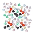 thumbnail image 1 of GUOOL 100x Flower Beads Crafts Handmade Flower Bead Charms Transparent Floral Bead Colorful, 1 of 9