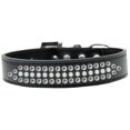 thumbnail image 1 of Ritz Pearl And Clear Crystal Dog Collar Black Size 20, 1 of 1