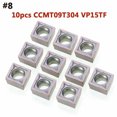 thumbnail image 1 of 10 Pcs 40 Types Embouts en Carbure CNC Outil de Tour de Lame + Boîte, 1 of 1