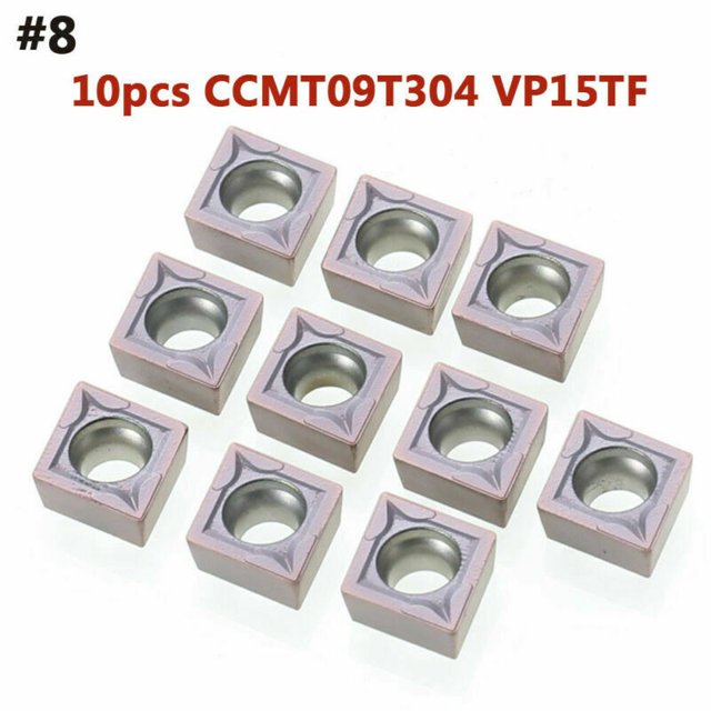 10 Pcs 40 Types Embouts en Carbure CNC Outil de Tour de Lame + Boîte