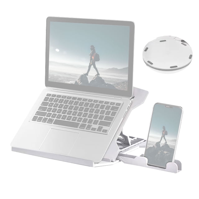 Labymos Portable Laptop Riser Stand Foldable Desktop Laptop Holder with 8 Levels Height Adjustment Ergonomic