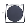 thumbnail image 3 of HOMETRENDS Tray Top Side Table, Black, 3 of 9