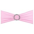 thumbnail image 1 of Unique Bargains 14'x5' Stretch Chair Sashes Bows Chair Bands Sashes with Buckle Slider Pink 25 Pack, 1 of 5
