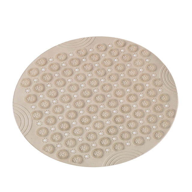 EGNMCR Tapis d'Extérieur Tapis de Salle de Bain Coussins de Pied PVC Rond Tapis de Salle de Bain Antidérapant Tapis de Massage Hydrophobe Antidérapant