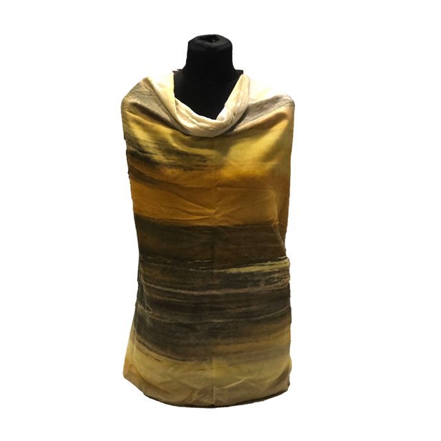 Pashmina-Style Printed Cotton Womens Shawl Sahara Brown
