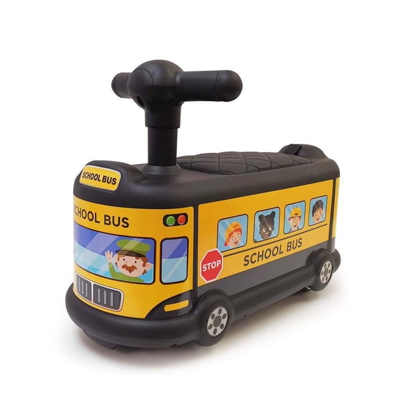 Baby Walker School Bus Pedal Racer Car Foot to Floor- Kids On Wheelz