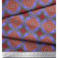 thumbnail image 3 of Soimoi Georgette Viscose Fabric Floral Mandala Fabric Prints by Yard 42 Inch Wide, 3 of 3