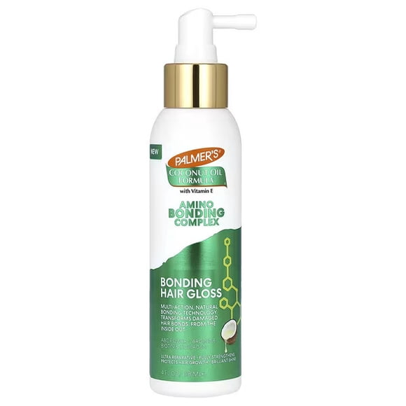 Palmer's , Coconut Oil Formula® avec Vitamine E, Complexe de Liaison Amino, Brillant à Cheveux de Liaison, 4 fl oz (118 ml)