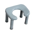 thumbnail image 4 of jifeng Toilet Stool Easy Storage Squatting Potty Heavy Duty Portable Bathroom Stool Gray L, 4 of 9