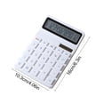 thumbnail image 3 of Solar Powered Calculator, 12 Digit Large Display Desk Calculator, Dual Energy Digital Calculation Tool, Portable Office Finance Calculator With Clear Screen, 3 of 6