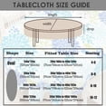 thumbnail image 5 of Oval Tablecloth 60x102in for Oval Table Waterproof Table Cloths for Dining Room Indoor Outdoor Table Cloth, 5 of 5