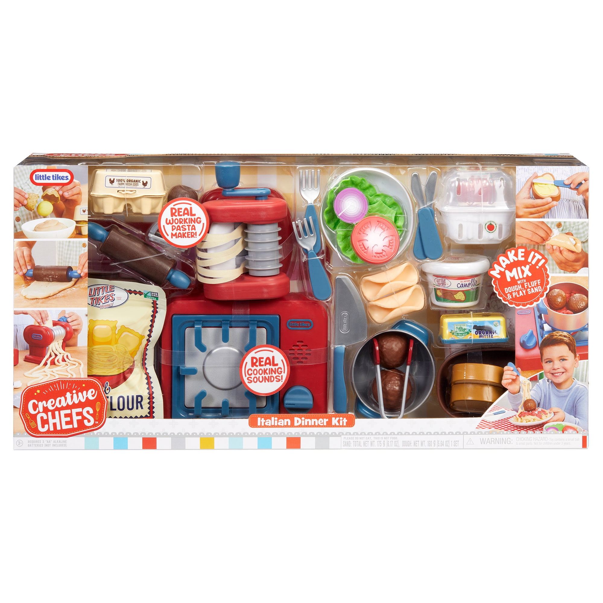 Little Tikes Creative Chefs Italian Restaurant Kit with 33