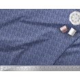 thumbnail image 3 of Soimoi Blue Velvet Fabric Wild Animal Skin Small Printed Craft Fabric by The Yard 58 Inch Wide, 3 of 3