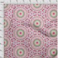 thumbnail image 4 of oneOone Rayon Fuschia Pink Fabric Mandala Craft Projects Decor Fabric Printed By The Yard 56 Inch Wide, 4 of 5