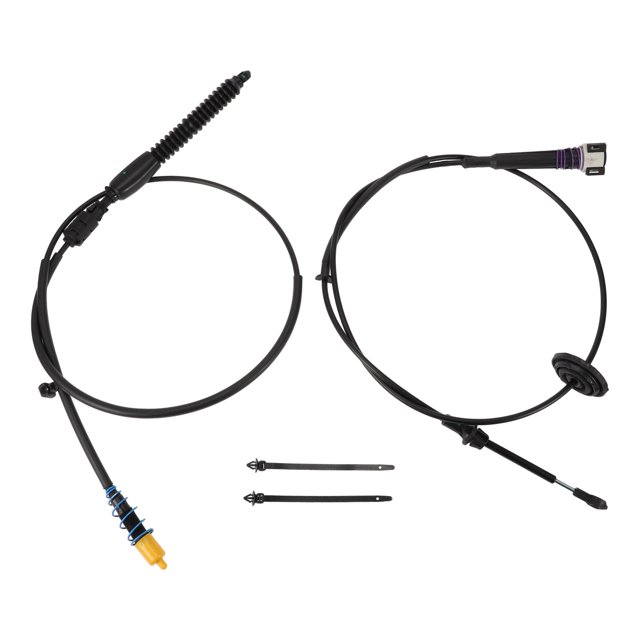 Unique Bargains Automatic Transmission Gear Shifter Cable for Chevrolet Silverado 1500 1999-2007 Auto Trans Gear Shift Control Lever Cable Metal Plastic Black
