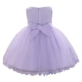 thumbnail image 2 of Robes pour Bébé Fille Robes Formelles pour Filles Robe Violette pour Fille Robe de Princesse d'Anniversaire Robe pour Filles 3-6 Mois, 2 of 5
