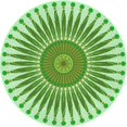 thumbnail image 1 of Ahgly Company Machine Washable Indoor Round Transitional Light Green Area Rugs, 5' Round, 1 of 7
