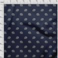thumbnail image 3 of oneOone Polyester Lycra Fabric Elephant Block Print Fabric BTY 56 Inch Wide, 3 of 4