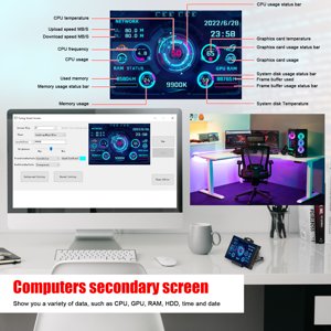 Display Screen,Monitor Display Computers Display Screen Monitor Cpu Sub-screen Inch Ips Lcd 3.5 Inch Ips Cpu Sub-screen Support Lcd Monitor Display Ips Lcd Monitor Computers Monitor Cpu Havou Li Pi