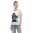 thumbnail image 4 of Women's Basic Short Sleeve T-Shirt Attacking Giant Levi Ackerman, 4 of 6