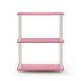 thumbnail image 3 of Furinno Tidur Bedside Table Nightstand with Bin Drawer, White/Black, 3 of 5