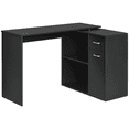 thumbnail image 1 of HOMCOM L Shaped Desk Corner Computer Table with Storage for Home Office, 1 of 10