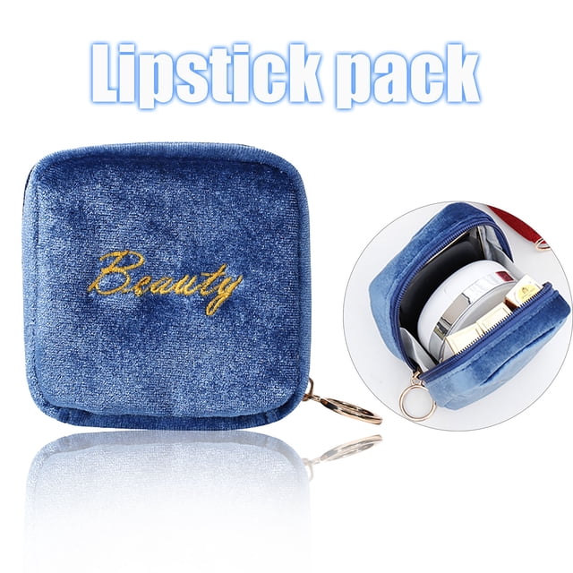 La Fermeture Éclair du Mignon et Super Mini Sac-Poignet Contient le Rouge à Lèvres